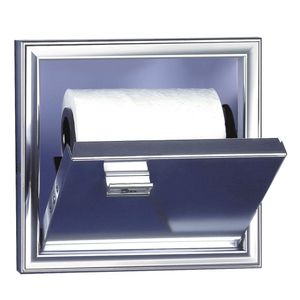 Porta Papel Higiênico Simples de Embutir Cromada Cris Metal