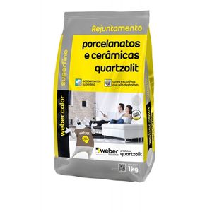 Rejunte Porcelanato Cerâmica Preto Grafite 1kg Quartzolit