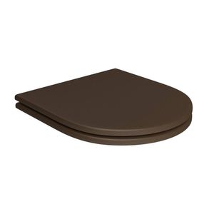 Assento Poliéster Slow Close com Microban para Bacias Carrara/Duna/Lk/Level/Nuova  Red Gold Marrom Fosco Deca