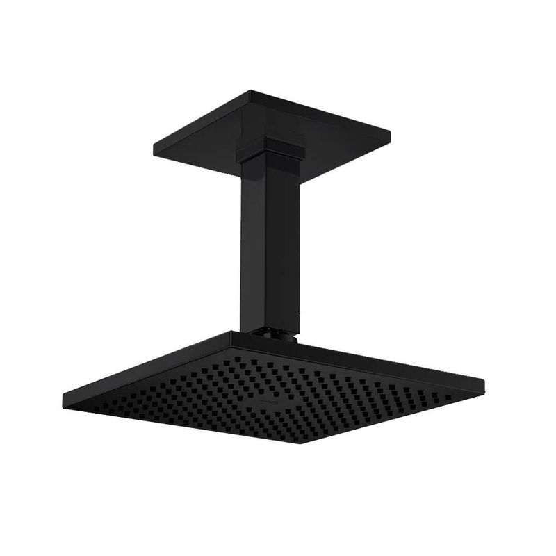 Chuveiro-Com-Tubo-1992-Para-Teto-Quadrado-Black-Noir-Deca