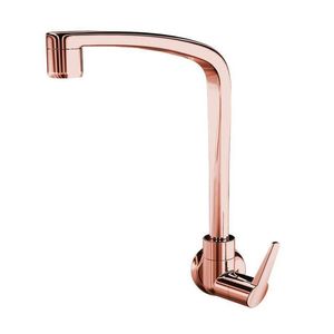 Torneira 1168 F71 De Parede Para Cozinha Bica Móvel Rose Gold Lorenzetti