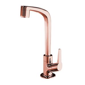 Torneira De Mesa Para Lavatório 1195 F71 Flatt Rose Gold Lorenzetti