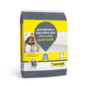 Argamassa Interna Piso Sobre Piso Cinza 15kg Quartzolit