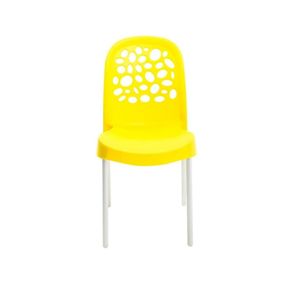 Cadeira Deluxe Amarela Forte Plástico