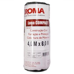 Lona Compact 4,0mX6,0m Preta Roma