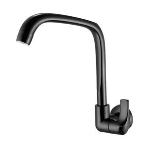 Torneira 1168 F61 De Parede Para Cozinha Bica Móvel Fitt Preto Lorenzetti