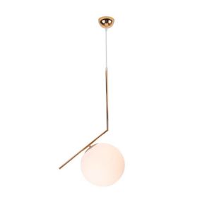 Pendente Globo 30cm E27 Dourado Mbled