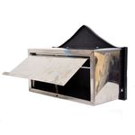 Carteiro-Grande-Real-Jornal-Bronze-Telha-Luz