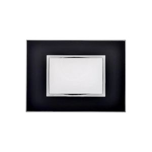 Placa 4x2 3p Black Brushed  Smart Pial