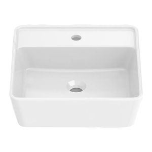 Cuba de Apoio 42X42cm com Mesa Optica CQ42 Branco Roca