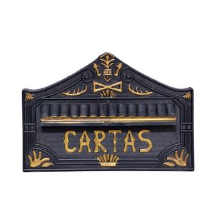 Carteiro Pequeno Real Ouro Telha Luz