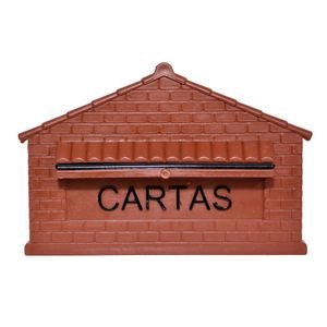 Carteiro Pequeno Colonial Bronze Telha Luz
