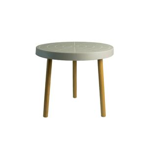 Mesa Lateral 45cm Nude Forte Plástico