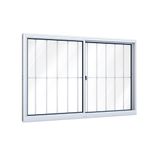 Janela-de-Correr-100x150cm-com-Grade-Vidro-Liso-Branco-Slim-Lider-Esquadria