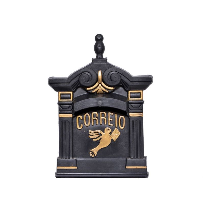 Carteiro-Pequeno-Igreja-Preto-Ouro-Telha-Luz