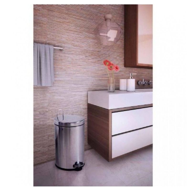 Lixeira-Inox-12l-Com-Pedal-E-Balde-Brinox