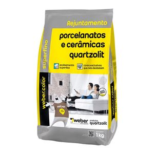 Rejunte Porcelanato Marrom Café 1kg Quartzolit