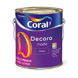 Tinta Decora Matte Fosco Branco 3,6L Coral