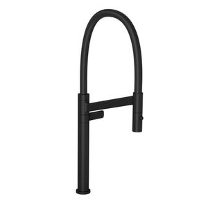 Torneira De Mesa Para Cozinha Bica Alta Colore Black Matte Com Preto Deca