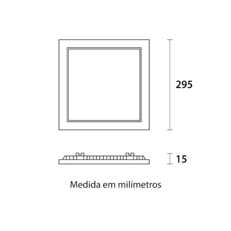 Plafon-de-Embutir-Led-Quadrado-Aluminio-24w-Blumenau
