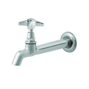 Torneira De Parede Para Tanque 1158 C23 Sem Arejador Bica Média 3/4 Cromada Jed
