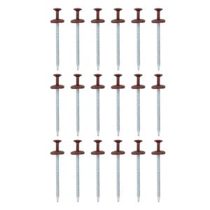 Kit de Fixação para 1 Telha Vermelho/Marrom com 18 peças Onduline