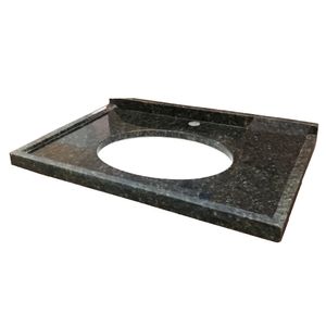 Lavatório 60x40cm com Cuba Granito Verde Ubatuba Mais Pedra