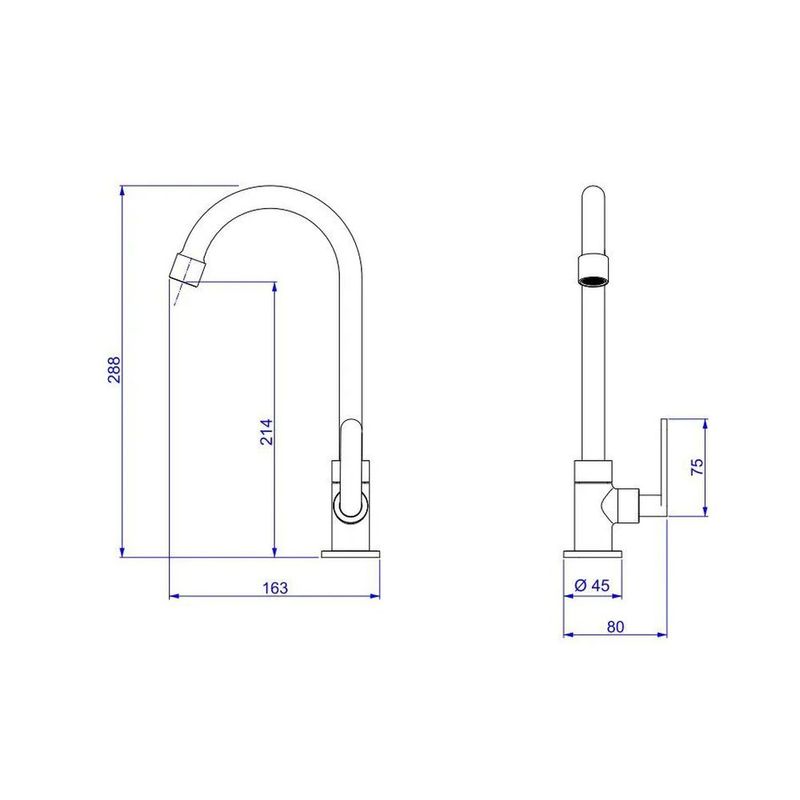 Torneira-de-Mesa-para-Cozinha-1167.C21-Flex-Plus-Cromada-Deca