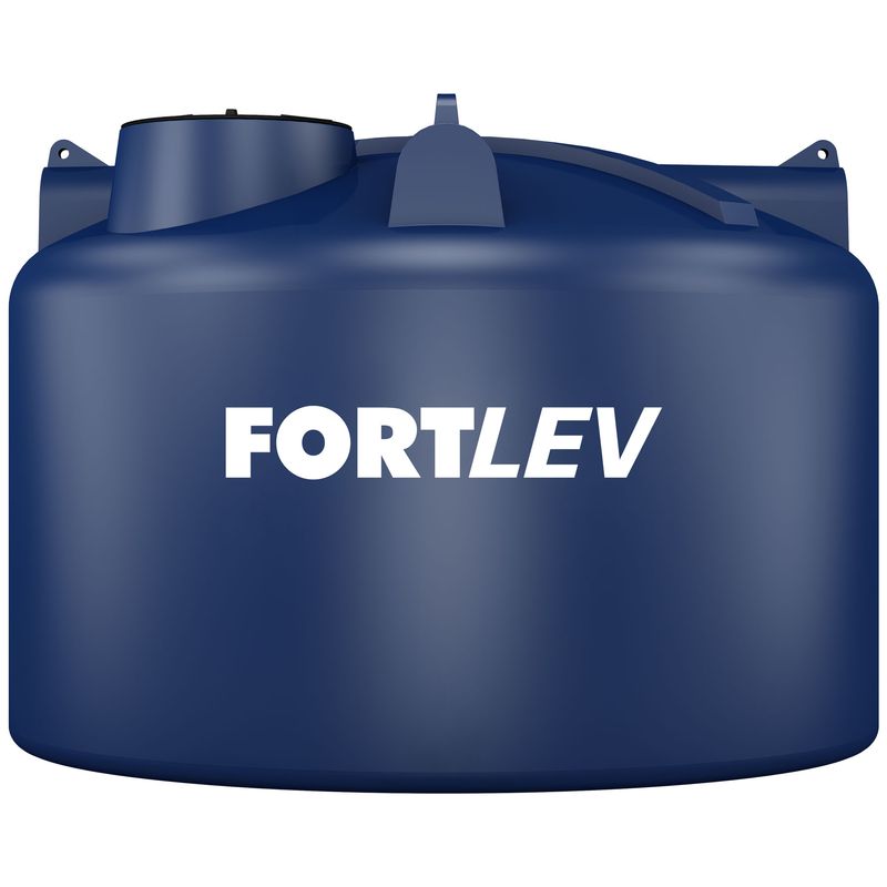 Tanque-15.000L-Redondo-Polietileno-Azul-Fortlev