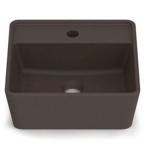 Cuba de Apoio 35X35cm com Mesa Optica CQ35 Café Roca