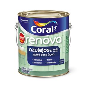 Esmalte Renova Epóxi Base Água Brilhante Branco Neve 3,6L Coral