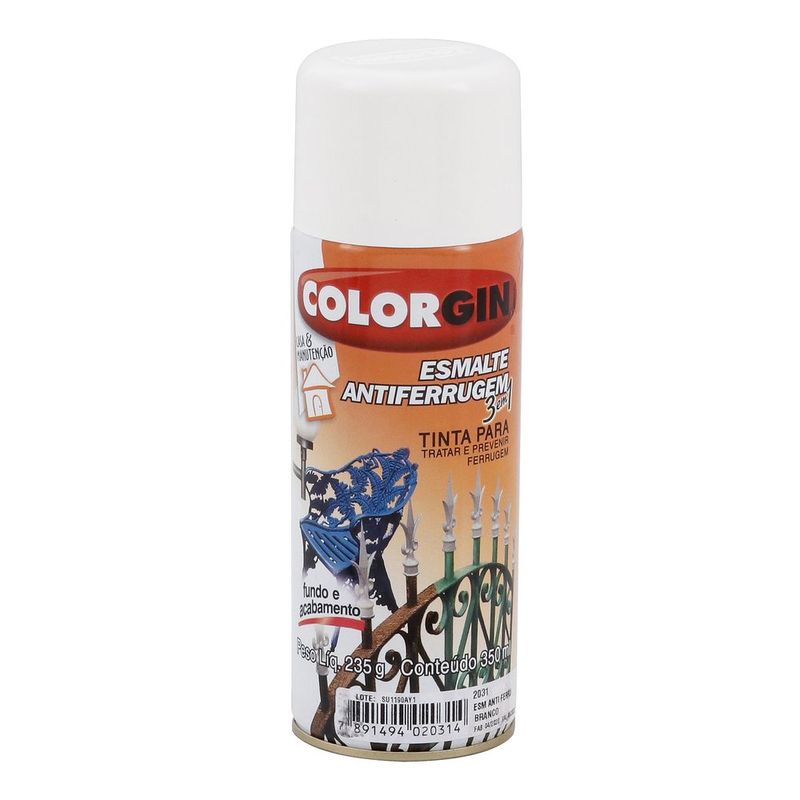 Tinta-Spray-Esmalte-Antiferrugem-Branco-350ml-Colorgin