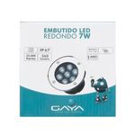 Plafon-de-Embutir-Solo-Led-7W-Redondo-3000K-Amarelo-Gaya