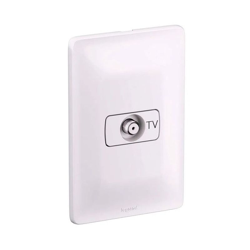 Conjunto-Tomada-para-TV-Cabo-Coaxial-Branco-Zeffia-Pial-Legrand