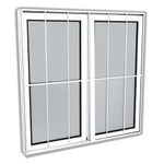 Janela-de-Correr-100-X-120-Com-Grade-Vidro-Liso-Branco-Slim--Lider-Esquadrias