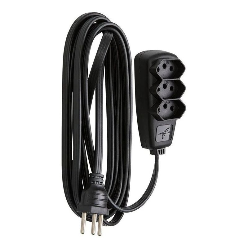 Extensao-3X075mm²-5m-Preto-Sort-Daneva