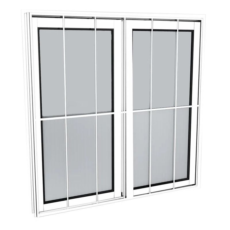 Janela-de-Correr-100x100cm-com-Grade-Vidro-Liso-Branca-Slim-Lider-Esquadria