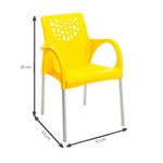 Poltrona-Deluxe-Amarela-Forte-Plastico