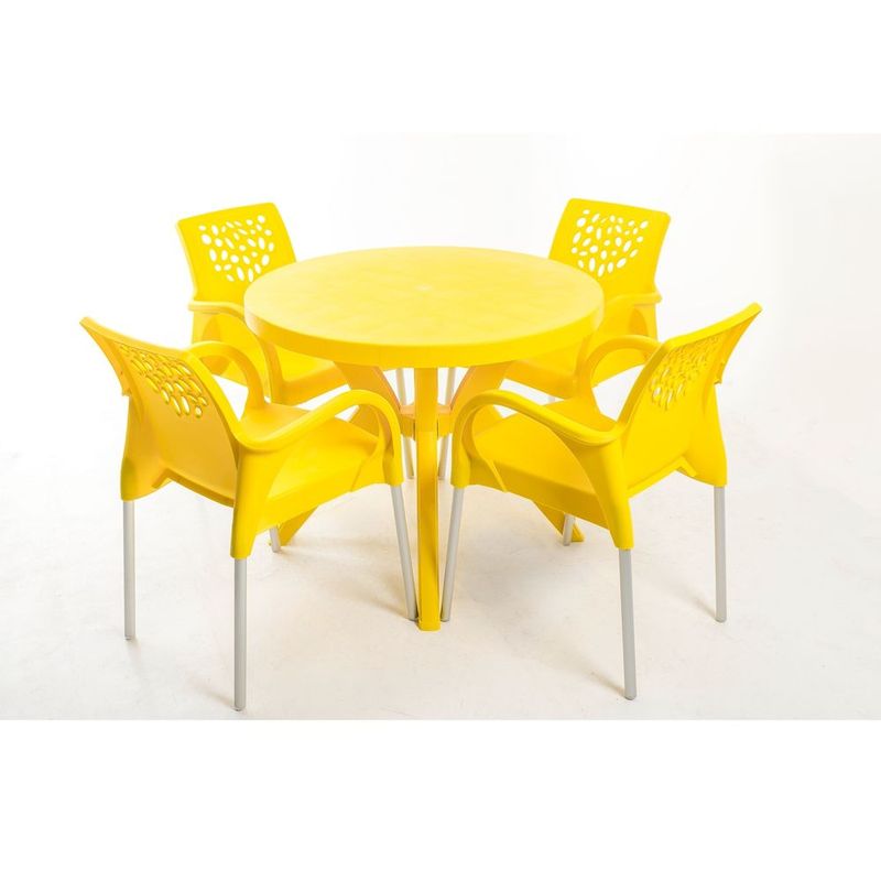 Poltrona-Deluxe-Amarela-Forte-Plastico