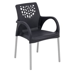 Poltrona Deluxe Preta Forte Plástico