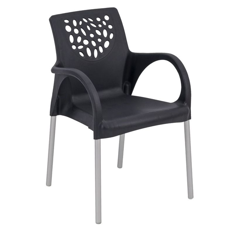 Poltrona-Deluxe-Preta-Forte-Plastico