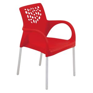 Poltrona Deluxe Vermelha Forte Plástico