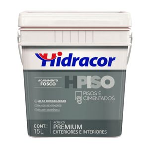 Tinta HPiso Preto 15L Hidracor