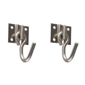 Par de Armadores de Fixar Niquelado com Bucha/Parafuso Metalvi