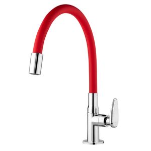 Torneira De Mesa Para Cozinha Vermelha Allure Mouve Viqua
