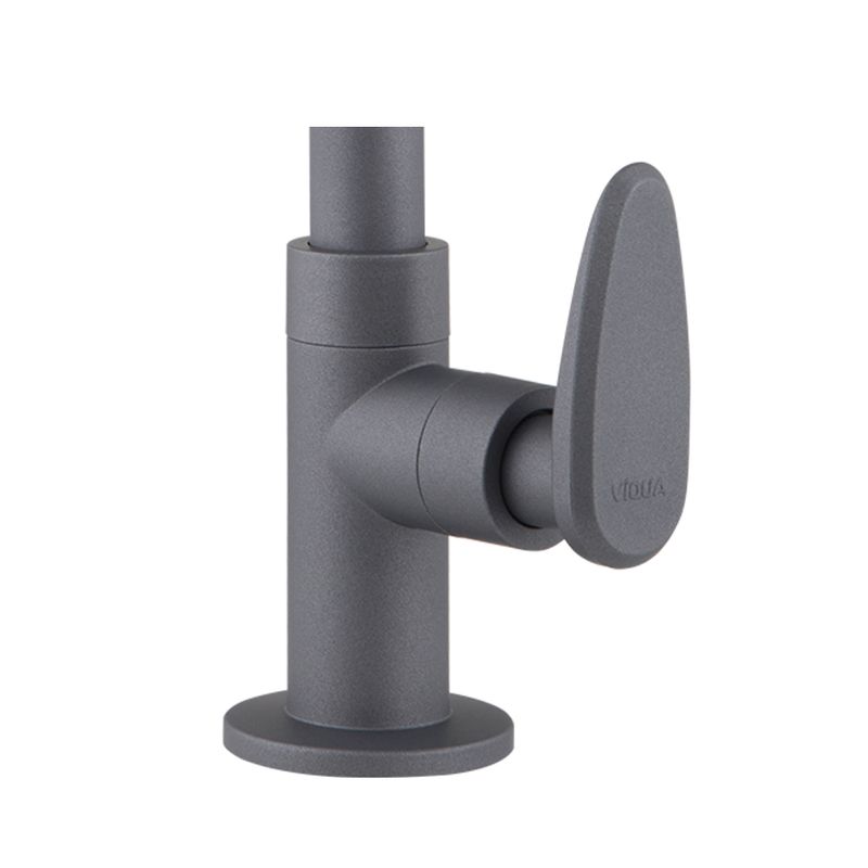 Torneira-de-Mesa-Para-Banheiro-Allure-Decore-Cinza-Fosco-Viqua-