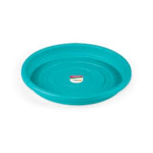 Prato para Vaso Jardim 10cm Turquesa Plástico Primafer