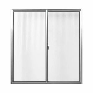 Janela De Correr 100X120 2 Folhas Vidro Natural Canelado Líder Esquadria