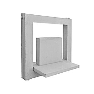 Cobogó Itacoá 29x24,5x2cm Prateleiras Cinza Gauss
