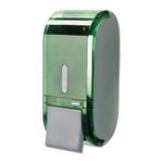 Dispensador-de-Sabonete-Liquido-Com-Reservatorio-Compacto-Glass-Verde-Urban-400ml-Premisse
